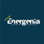logo energenia su fondo blu