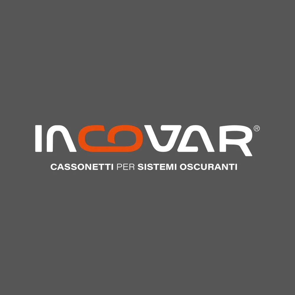 Declinazione grafica e logo aziendale riprogettato per l'azienda metallurgica Incovar Srl