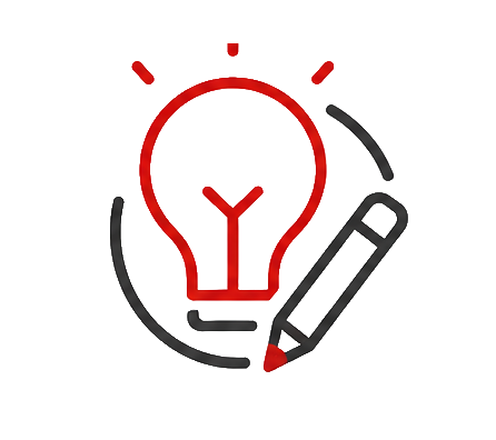 Composizione bidimensionale di elementi grafici per il servizio di brand identity di ImprintAdv