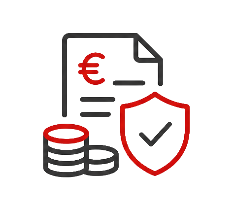 Iconografia concettuale relativa ai finanziamenti e alla conformità europea GDPR sulla privacy di ImprintAdv